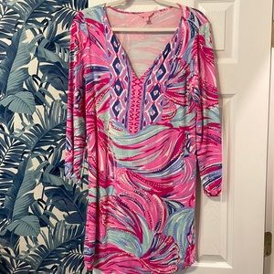 Lilly Pulitzer pink print dress